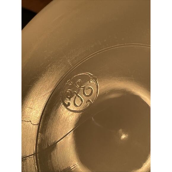 VTG GE General Electric 9" Ribbed White Milk Glass Mixing Bowl/Farmhouse - Picture 4 of 7